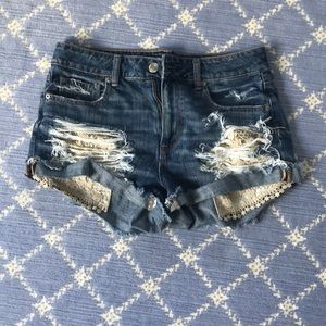 Crochet-Pocket AE Jean Shorts!